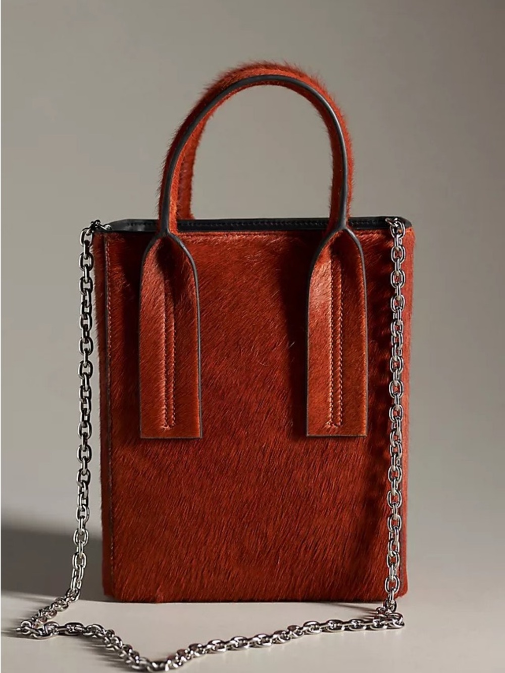 Stand Studio jessica Rust Hair calf tote